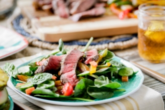 Steak Salad: Food Photography for Beef Loving Texans